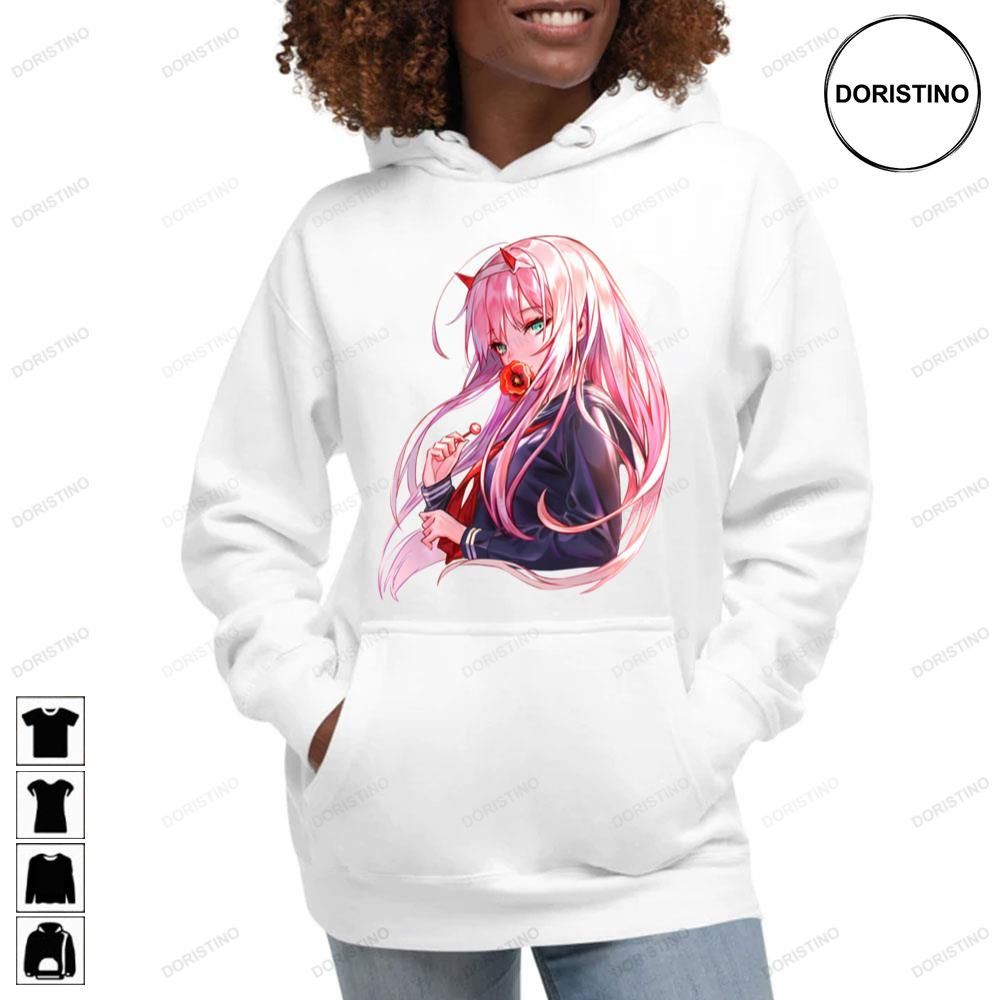 Ahegao zero two discount hoodie